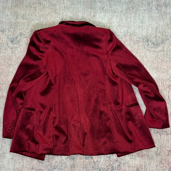 Express Velvet Double Breasted Shawl Collar Blazer M - Picture 2 of 4